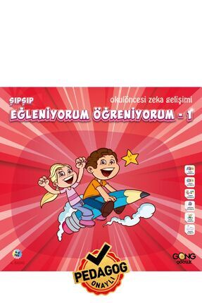 Okul Öncesi Eğitici Etkinlikli Eğleniyorum Öğreniyorum Çocuk Kitabı 12 Sayfa Image 0