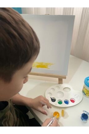 RESİM PALETİ beyaz 9 gözlü plastik palet Image 3