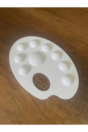 RESİM PALETİ beyaz 9 gözlü plastik palet Image 1