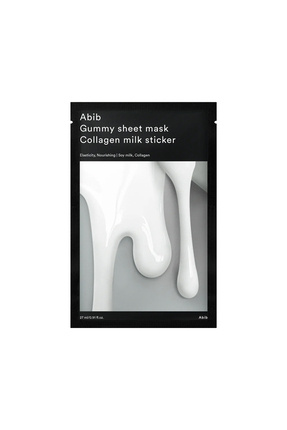 Gummy Sheet Mask Collagen Milk Sticker  - Elastikiyet & Işıltı Veren Vegan Maske Image 0