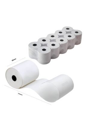 Termal Yazarkasa Rulosu, Pos Kağıdı, Pos Rulosu 56*14 / 56mm X 14 Metre (10 Lu Paket) Image 0