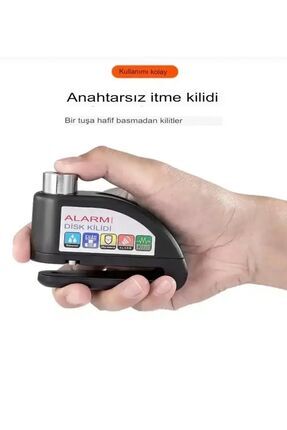 MOTOR ALARMLI DİSK KİLİDİ MOTORSİKLET KİLİDİ 110 DB Image 2