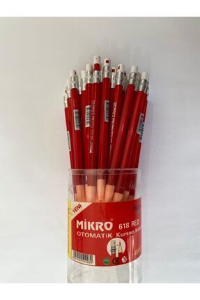 Kırmızı Kurşun Kalem Mikro Marka Basmalı Otomatik 2.0 Mm.48'li Paket Image 0