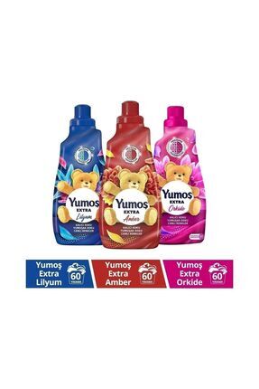 Yumoş Extra Konsantre Çamaşır Yumuşatıcısı Amber 1440 Ml + Lilyum 1440 Ml+ Orkide 1440 Ml Image 0
