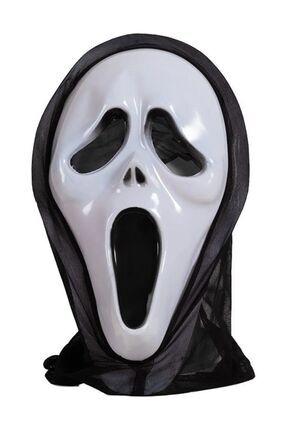 Çığlık Maskesi Hayalet Kapşon Şaka Maskesi Fear Scream Mask Image 0
