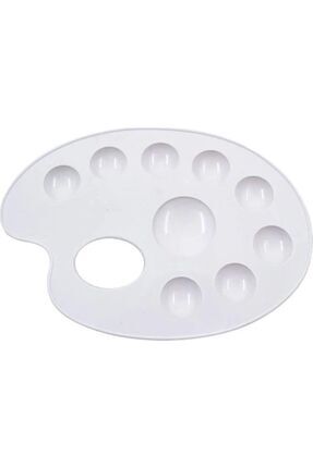 RESİM PALETİ beyaz 9 gözlü plastik palet Image 5