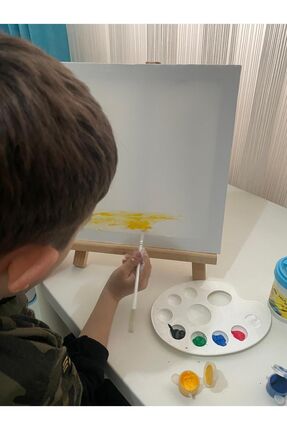 RESİM PALETİ beyaz 9 gözlü plastik palet Image 2