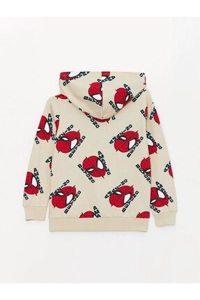 LCW Kids Spiderman Baskılı Erkek Çocuk Hoodie ve Eşofman Altı Image 3