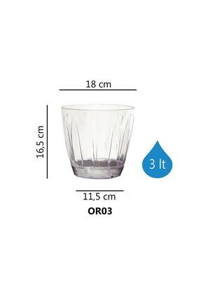 Serinova Orkide Saksısı 3 Lt Şeffaf(Orkide Saksı) Image 0