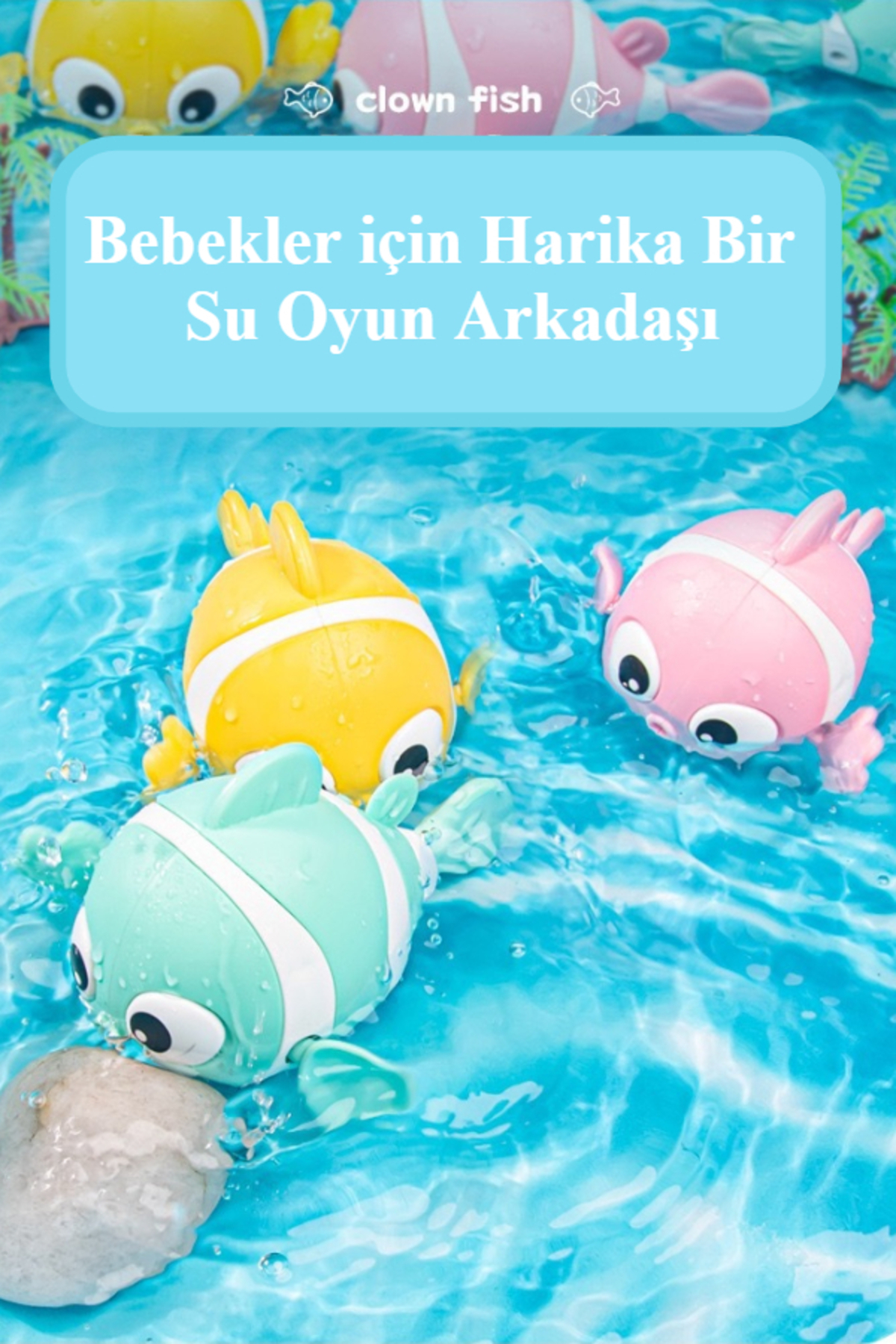 3 عدد اسباب بازی حمام کودکان دلقک ماهی ناز اسباب بازی های شناور پشتیبانی از توسعه دست و چشم