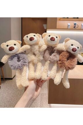 Ayıcıklı Lastik Peluş Toka Image 0