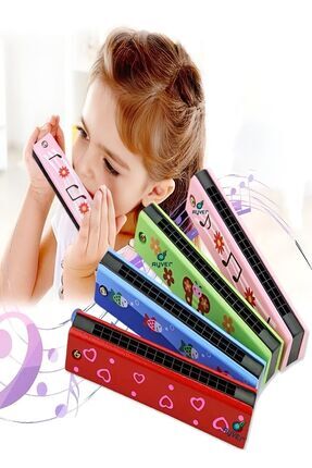 Ahşap Mızıka Nefes Egzersizi Çocuk Müzik Aleti Oyuncak Mızıka Image 0