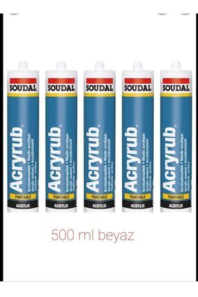 Silikonize Mastik 500gr Beyaz 5 Adet Image 0
