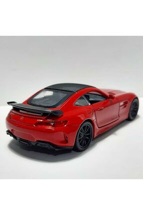 1.36 ÖLÇEK WELLY MARKA LİSANSLI MERCEDES AMG GTR KIRMIZI RENK 12 CM MODEL METAL ARABA Image 3