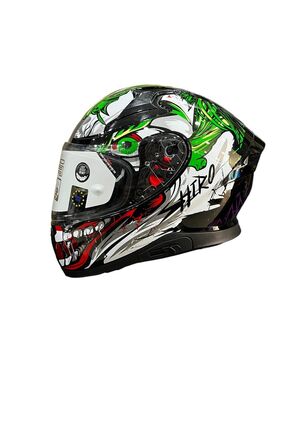 Moto Tez _006 Full Face (KAPALI) Motosiklet Kaskı Apex Katana The Joker Image 2