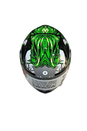 Moto Tez _006 Full Face (KAPALI) Motosiklet Kaskı Apex Katana The Joker Image 5