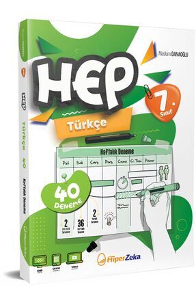 2026 7. Sınıf Haftalık HEP Türkçe 40 Deneme | Müslüm DANAOĞLU Image 0