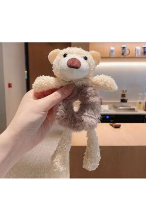 Ayıcıklı Lastik Peluş Toka Image 1