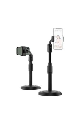 Masaüstü Teleskopik Telefon Tutucu Telefon Tutacağı Masa Üstü Siyah Image 1