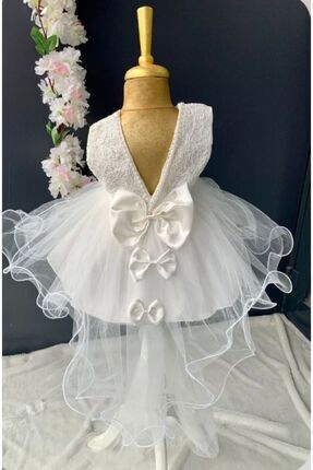 Kız Bebek Mevlüt Takımı Gelinlik Abiye Elbise Bebek Doğum Baby Shower Hediyesi Image 0