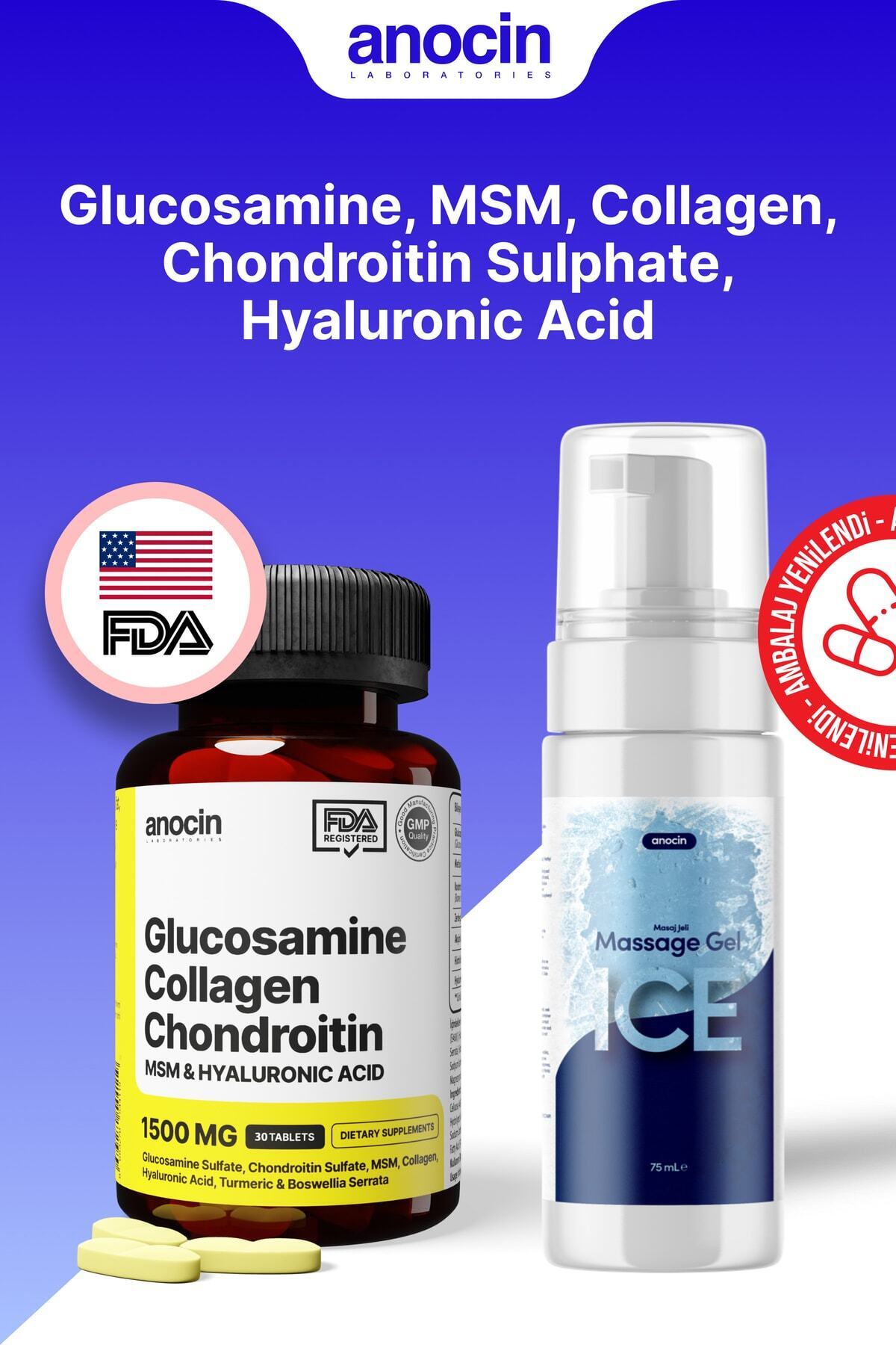 گلوکزامین کلاژن کمپلکس 30 قرص + ژل گلوکوزامین یخ 75 میلی لیتر