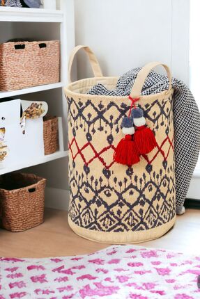 Kilim Sepet Kirli Çamaşır Sepeti Katlanır Banyo Selesi Katlanabilir Bebek Sepet Modelleri Oyuncak S Image 6