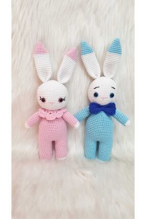 Amigurumi Organik Örgü Oyuncak Tavşan Set Image 0