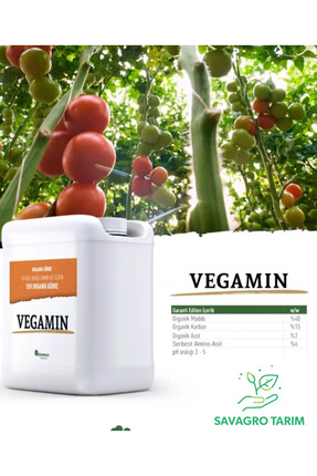 VEGAMİN Bitkisel Menşeli Amino Asit İçeren Sıvı Organik Gübre Maksimum Verim Image 0