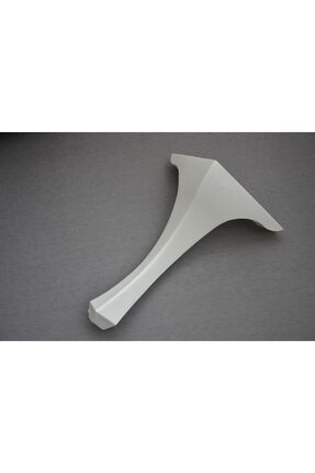 4 Adet 28 Cm Beyaz Orta Sehpa Ve Puf Ayağı Image 0