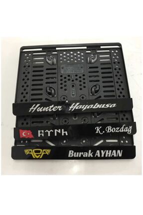 Motosiklet Plakalık Uyumlu Uv Baskı Kişiye Özel 1 Adet Standart Takmatik Motor Plakalık 15x24 Image 6