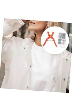 Pratik 100'lü Çıt Çıt Takma Çakım Makinesi Takım Seti Saklama Kutusu Dahil 9.5 Mm Çıt Çıt Takma Seti Image 3