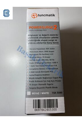 Beyaz Ikili Akım Korumalı Priz Image 3