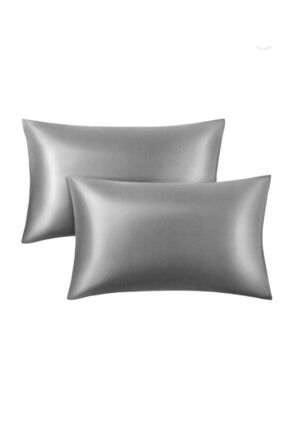 ipek saten 50x70 2 adet yastık kılıfı .hassas ciltler için Image 0