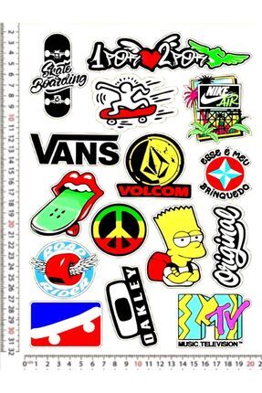 VANS KAYKAY MTV MOTORSİKLET KASK LEPTOP DOLAP STİCKER ÇIKARTMA Image 0