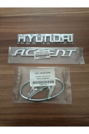 HYUNDAİ ACCENT ERA HYUNDAİ ACCENT BAGAJ YAZISI HYUNDAİ ACCENT ERA ARKA BAGAJ ARMASI 2006-2012 Image 0