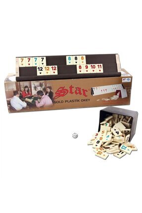 Star Gold Plastik Okey Takımı Çift Katmanlı Istaka Star Melamin Taş Image 0