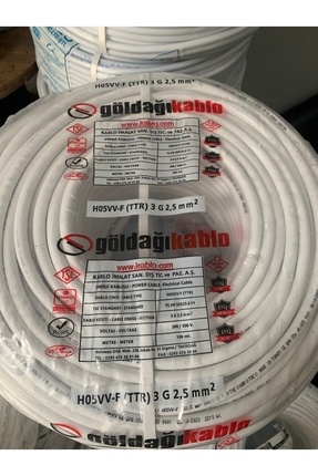 3*2.5ttr göldagı kablo tam bakır 100 metre Image 0