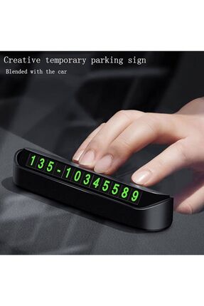 Tüm Araçlara Uyumlu Araç Park Telefon Numaratörü Açılır Kapanabilir Fosforlu Parkmatik Image 1