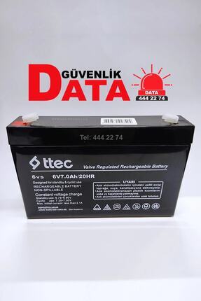 6v 7ah 20hr Bakımsız Kuru Akü 6 Volt 7 Amper (2022 Üretim) Image 0