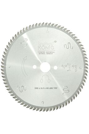 250mm 80diş Sunta,mdf, Laminat Parke Elmas Testere Sessiz Model Image 0