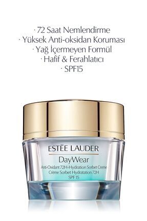 Ferahlatan Jel Nemlendirici - Day Wear Sorbet 72 Saat Etkili Jel Dokulu Krem SPF15 - 50 ml Image 0