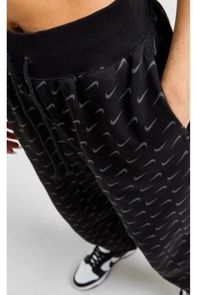 Sportswear Phoenix Fleece Bol Kesimli Baskılı Kadın Eşofman Altı Image 4