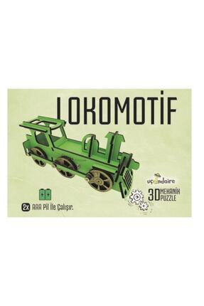 3d Mekanik Puzzle Eğitici Oyuncak Lokomotif Image 0