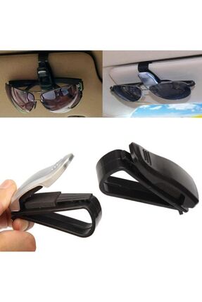 Oto Araç Içi Mandallı Gözlük Tutucu Tutacağı Gözlük Klipsi Tek Image 0