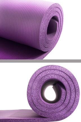 Konfor Zemin 10 mm Taşıma Askılı Pilates Minderi Yoga Matı-MOR Image 1