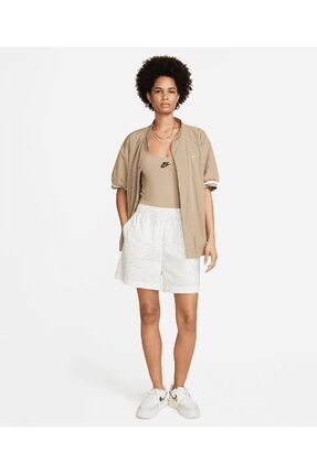Sportswear High-Waisted Woven Mod Kadın Şort Image 0