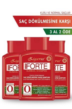 Forte Kuru Ve Normal Saçlar Için Saç Dökülmesine Karşı Şampuan 300 ml 3 Al 2 Öde Biotin Keratin Image 0
