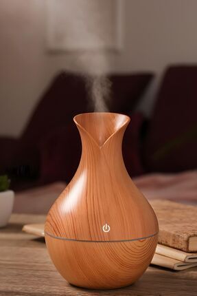 Mini Ahşap 130 ml Hava Nemlendirici Buhar Makinesi Aromaterapi Koku Yayıcı Image 0