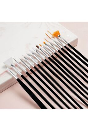 Tırnak Desen Fırçası 15 Li Image 0