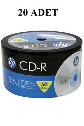 Hp Cd-r 700 Mb Boş Cd (20 Adet) Image 0